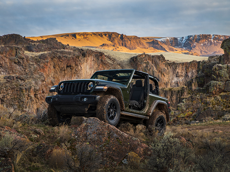 Take on any trail in the new 2024 Jeep Wrangler at York CDJR near Indianapolis, Indiana.